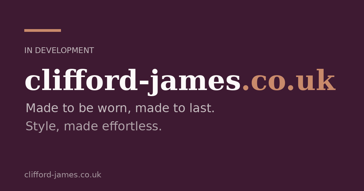 Link preview image for clifford-james.co.uk